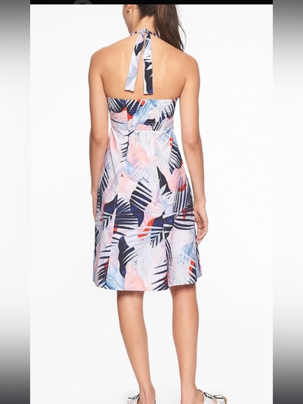 Athleta Pack Anywhere Tropical Halter Dress. Size 6. - Picture 2 of 14